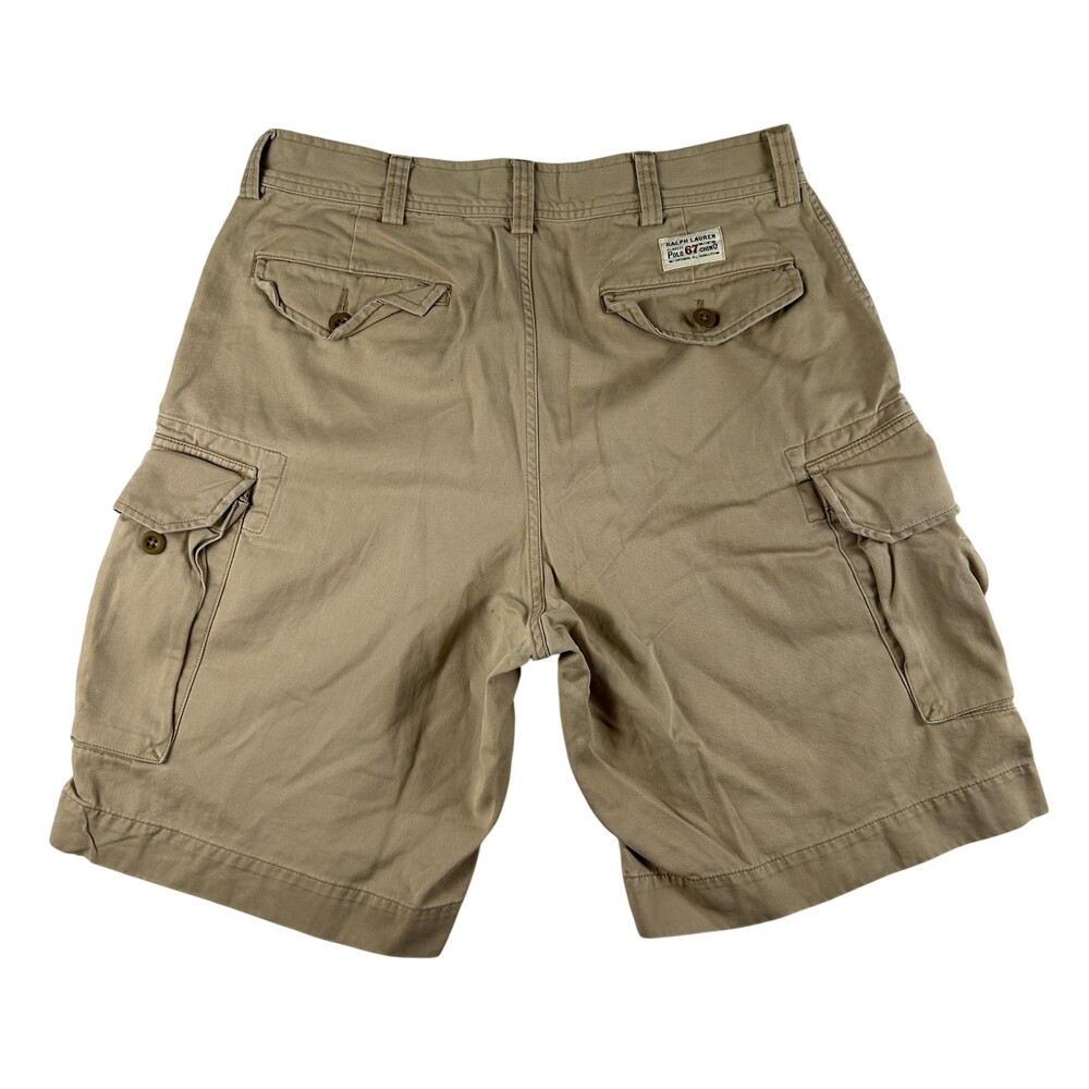 Vintage Polo Ralph Lauren Cargo Shorts Mens 34 Cotton RL 67 Classic Y2K 10"